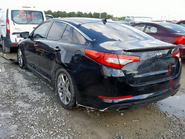 5XXGR4A65DG094735 - 2013 KIA OPTIMA SX BLACK photo 3