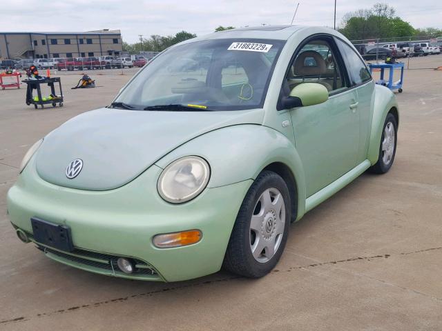 3VWCD21C61M443447 - 2001 VOLKSWAGEN NEW BEETLE Yaşıl foto 2