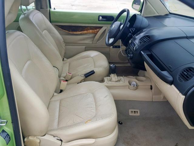 3VWCD21C61M443447 - 2001 VOLKSWAGEN NEW BEETLE Yaşıl foto 5