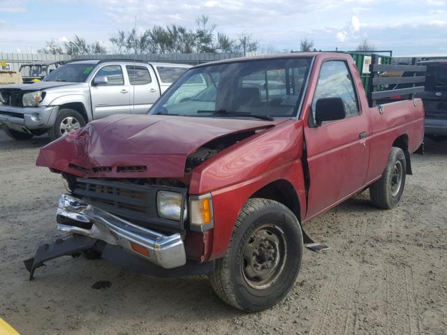 1N6SD11S1MC311067 - 1991 NISSAN TRUCK SHOR RED photo 2