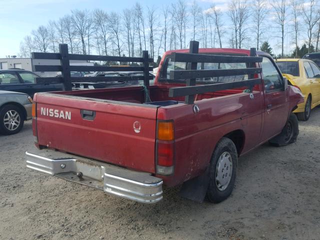 1N6SD11S1MC311067 - 1991 NISSAN TRUCK SHOR RED photo 4