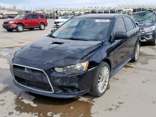 JA32V6FVXBU005815 - 2011 MITSUBISHI LANCER RAL BLACK photo 2