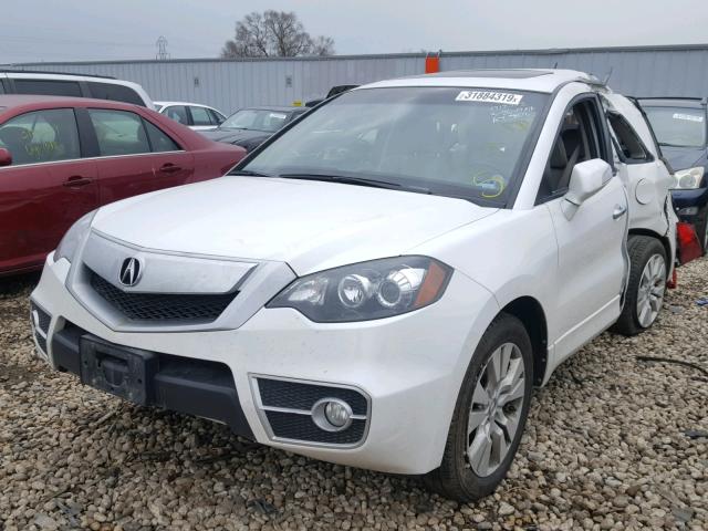 5J8TB1H55CA002016 - 2012 ACURA RDX TECHNO WHITE photo 2