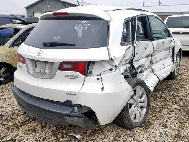 5J8TB1H55CA002016 - 2012 ACURA RDX TECHNO WHITE photo 4