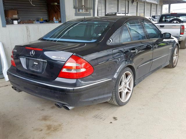 WDBUF76J75A617534 - 2005 MERCEDES-BENZ E 55 AMG BLACK photo 4