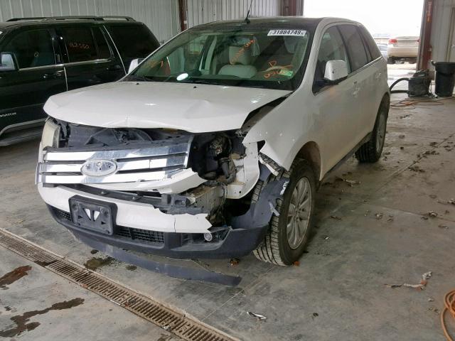 2FMDK49C69BA40560 - 2009 FORD EDGE LIMIT WHITE photo 2