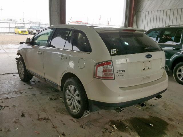 2FMDK49C69BA40560 - 2009 FORD EDGE LIMIT WHITE photo 3