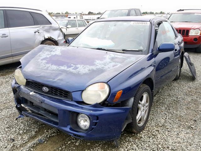 JF1GD67533H510359 - 2003 SUBARU IMPREZA RS BLUE photo 2