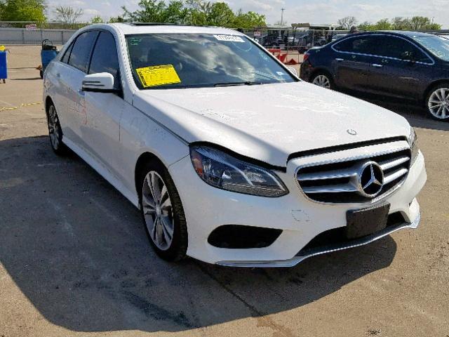 WDDHF5KB4EA797583 - 2014 MERCEDES-BENZ E 350 WHITE photo 1