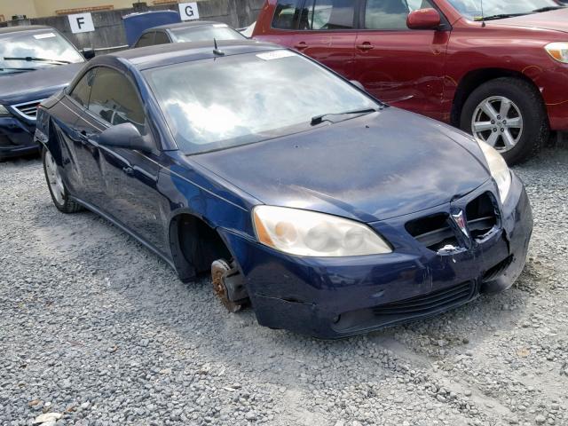 1G2ZH36N384263807 - 2008 PONTIAC G6 GT BLUE photo 1