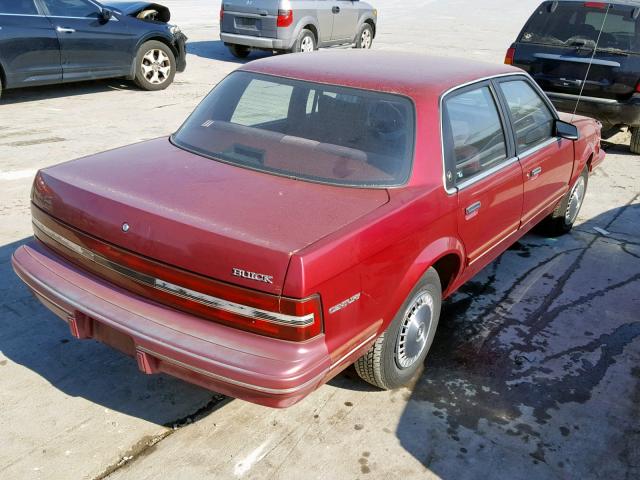 1G4AG5548R6499578 - 1994 BUICK CENTURY SP BURGUNDY photo 4