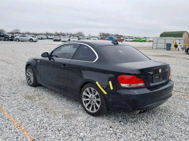 WBAUP73508VF06102 - 2008 BMW 128 I BLACK photo 3