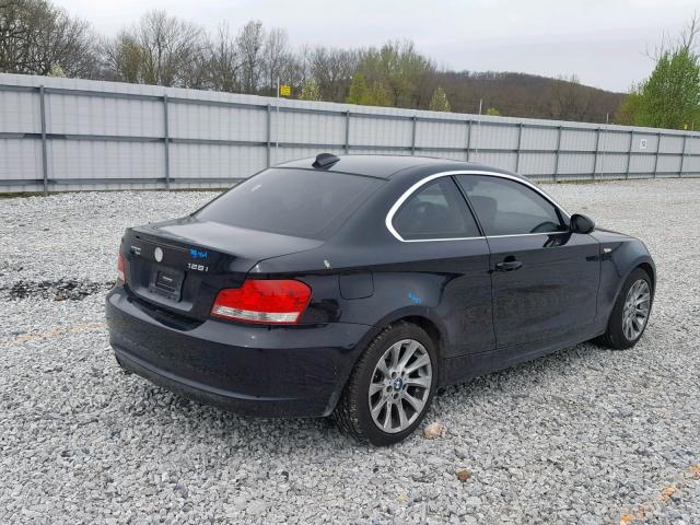 WBAUP73508VF06102 - 2008 BMW 128 I BLACK photo 4