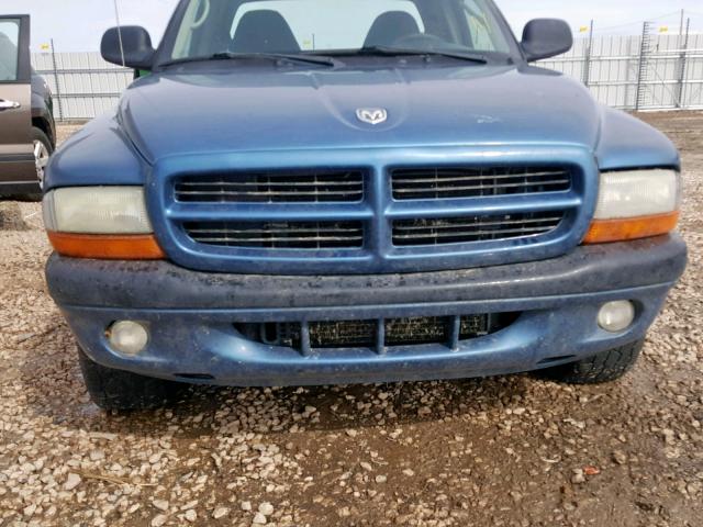 1D7HG32N73S172601 - 2003 DODGE DAKOTA SPO BLUE photo 10