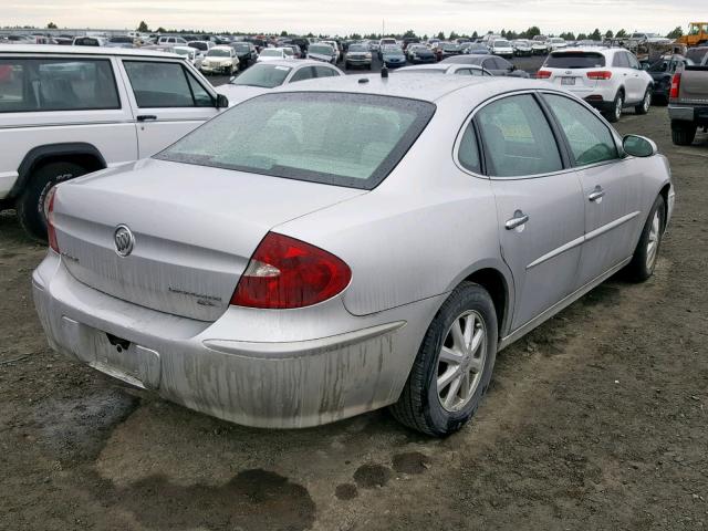 2G4WD532451210942 - 2005 BUICK LACROSSE C SILVER photo 4