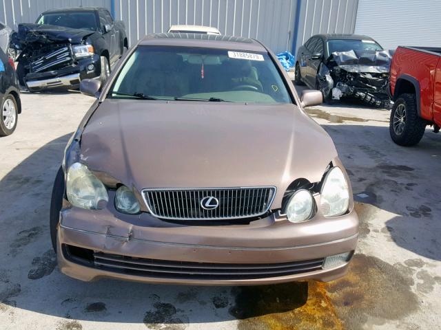 JT8BD68S2X0054995 - 1999 LEXUS GS 300 BROWN photo 9