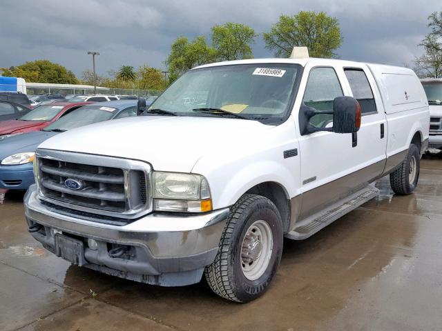 1FTSW30P54EA51010 - 2004 FORD F350 SRW S WHITE photo 2