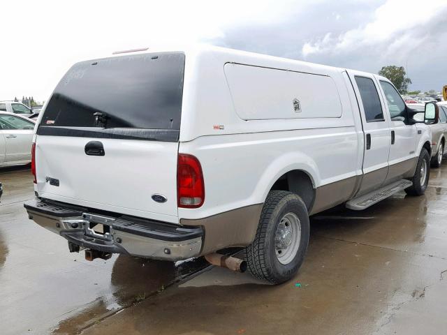 1FTSW30P54EA51010 - 2004 FORD F350 SRW S WHITE photo 4