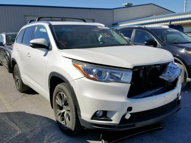 5TDKKRFH7GS504380 - 2016 TOYOTA HIGHLANDER WHITE photo 1