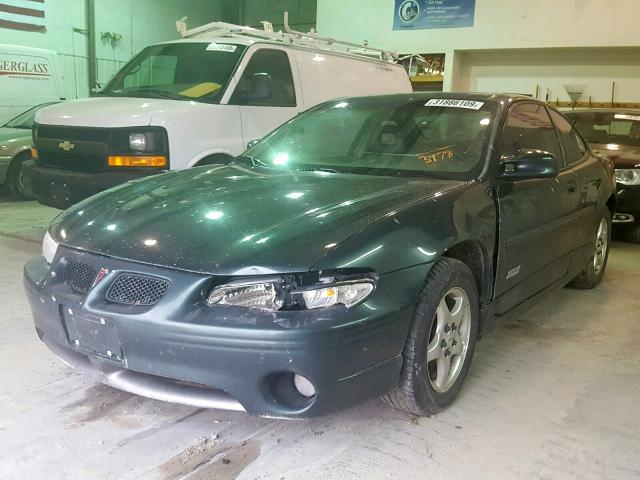 1G2WP1216WF293978 - 1998 PONTIAC GRAND PRIX GREEN photo 2