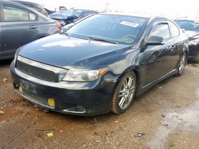 JTKDE177760112047 - 2006 TOYOTA SCION TC შავი ფოტო 2