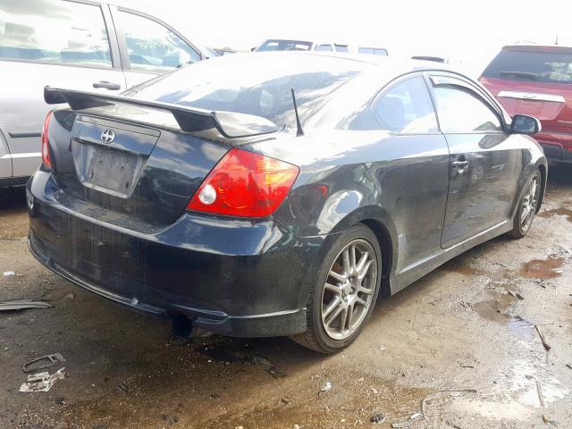 JTKDE177760112047 - 2006 TOYOTA SCION TC შავი ფოტო 4