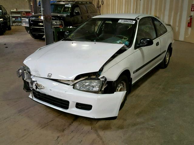 2HGEJ2228SH570115 - 1995 HONDA CIVIC DX WHITE photo 2