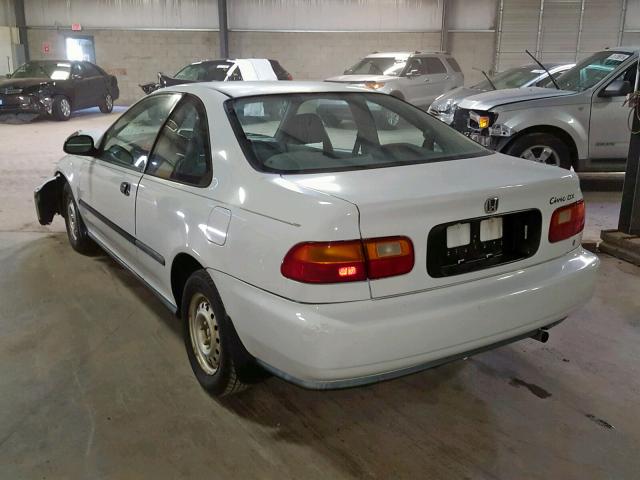 2HGEJ2228SH570115 - 1995 HONDA CIVIC DX WHITE photo 3