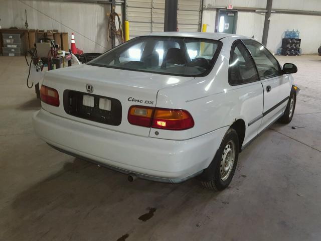 2HGEJ2228SH570115 - 1995 HONDA CIVIC DX WHITE photo 4