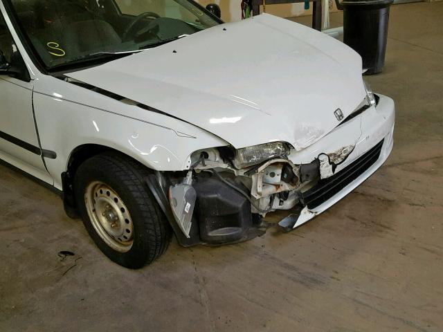 2HGEJ2228SH570115 - 1995 HONDA CIVIC DX WHITE photo 9