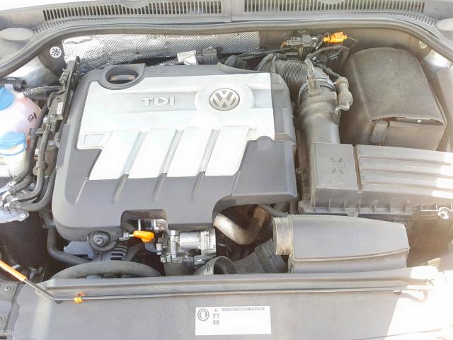 3VWLL7AJ2DM360472 - 2013 VOLKSWAGEN JETTA TDI SILVER photo 7