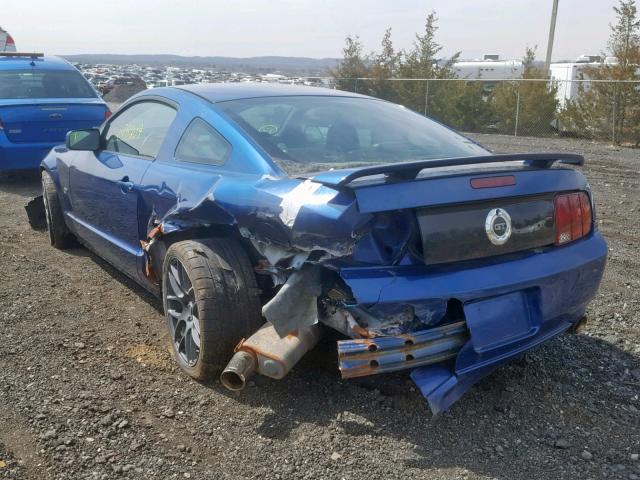 1ZVHT82HX65142490 - 2006 FORD MUSTANG GT BLUE photo 3