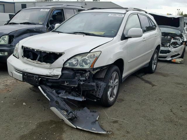 JTJHW31U872035725 - 2007 LEXUS RX 400H WHITE photo 2