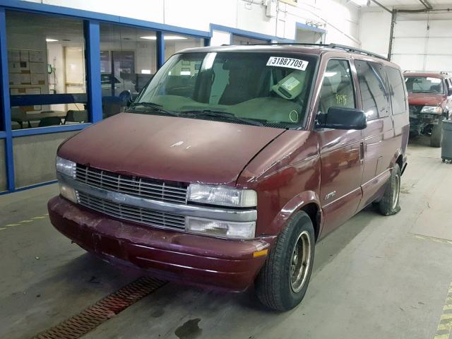 1GNDM19X42B120605 - 2002 CHEVROLET ASTRO MAROON photo 2