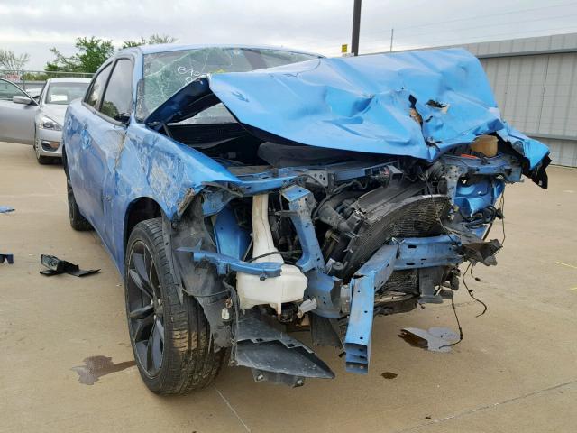 2C3CDXHG2GH187750 - 2016 DODGE CHARGER SX BLUE photo 1