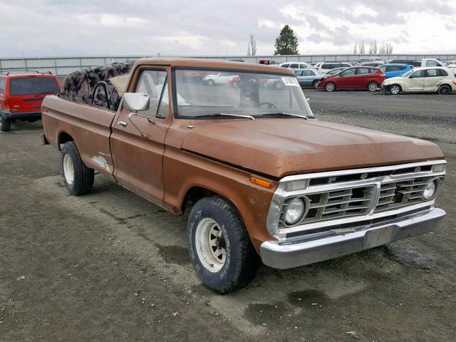 F10ARR40419 - 1973 FORD F100 BROWN photo 1