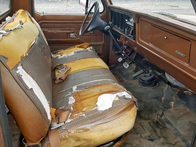 F10ARR40419 - 1973 FORD F100 BROWN photo 5