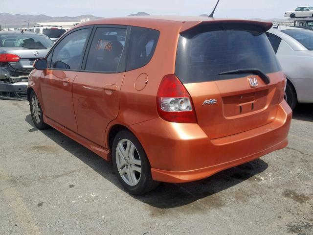 JHMGD386X7S034313 - 2007 HONDA FIT S TWO TONE photo 3