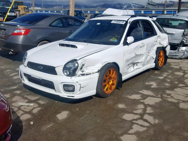 JF1GG29632G805469 - 2002 SUBARU IMPREZA WR WHITE photo 2