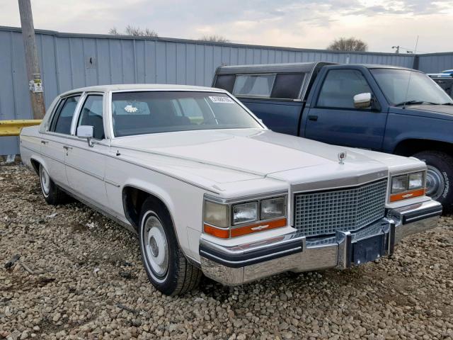 1G6DW51Y0JR755537 - 1988 CADILLAC BROUGHAM WHITE photo 1