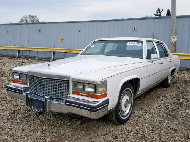 1G6DW51Y0JR755537 - 1988 CADILLAC BROUGHAM WHITE photo 2