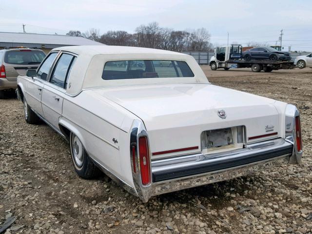 1G6DW51Y0JR755537 - 1988 CADILLAC BROUGHAM WHITE photo 3