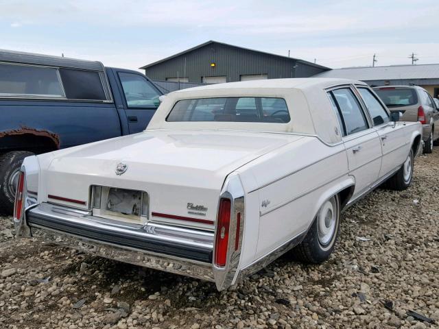 1G6DW51Y0JR755537 - 1988 CADILLAC BROUGHAM WHITE photo 4