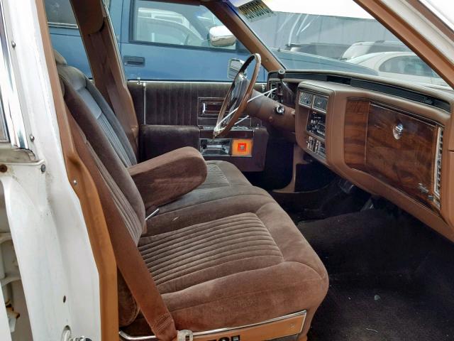 1G6DW51Y0JR755537 - 1988 CADILLAC BROUGHAM WHITE photo 5