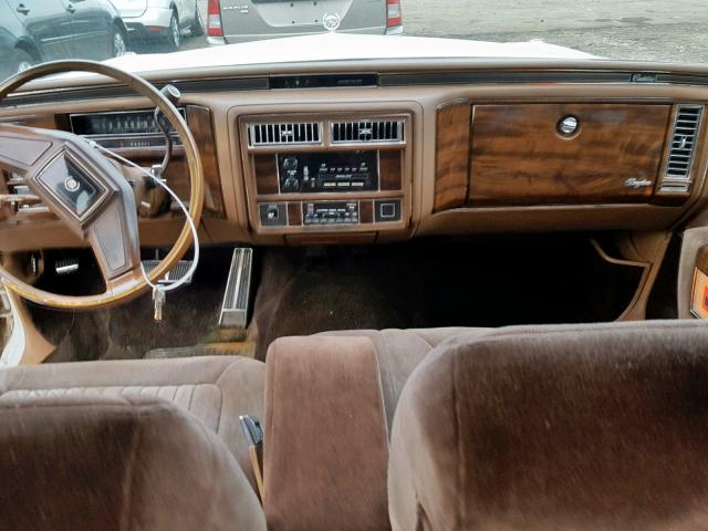 1G6DW51Y0JR755537 - 1988 CADILLAC BROUGHAM WHITE photo 9