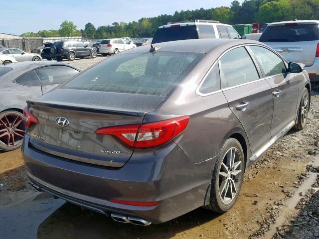 5NPE34AB1FH231568 - 2015 HYUNDAI SONATA SPO BROWN photo 4