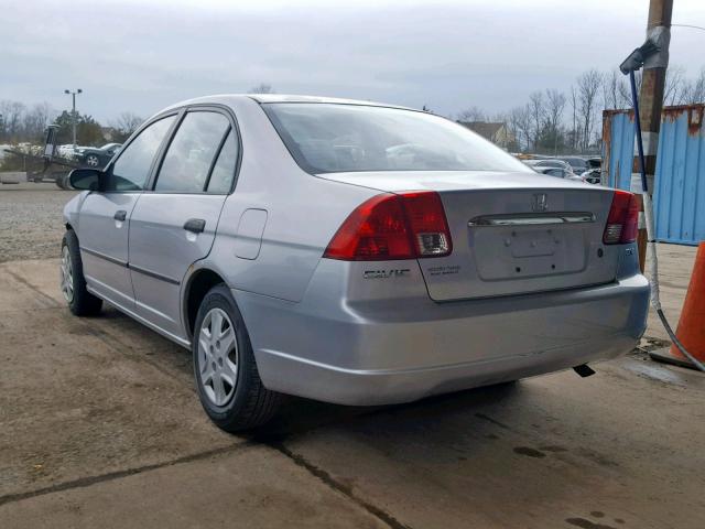 2HGES15153H623008 - 2003 HONDA CIVIC DX SILVER photo 3