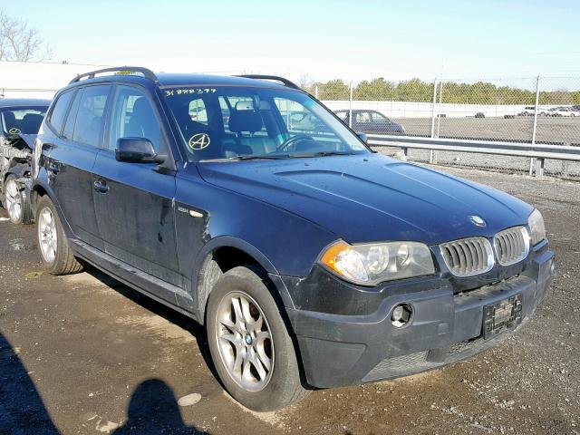 WBXPA73425WC52443 - 2005 BMW X3 2.5I BLACK photo 1