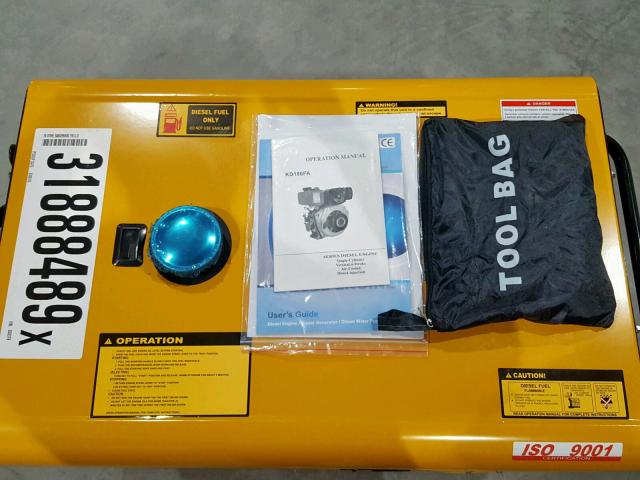 D180300378 - 2018 SUMM GENERATOR YELLOW photo 9