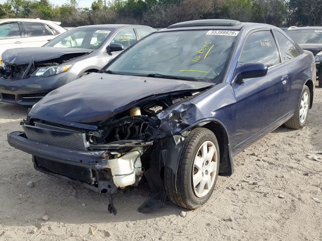 1HGEM22032L066547 - 2002 HONDA CIVIC EX  photo 2